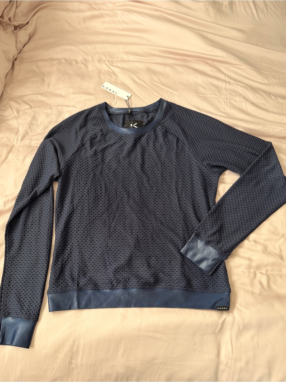 NWT Koral Sofia Netz Pullover - Midnight Blue - Small - Picture 2 of 8